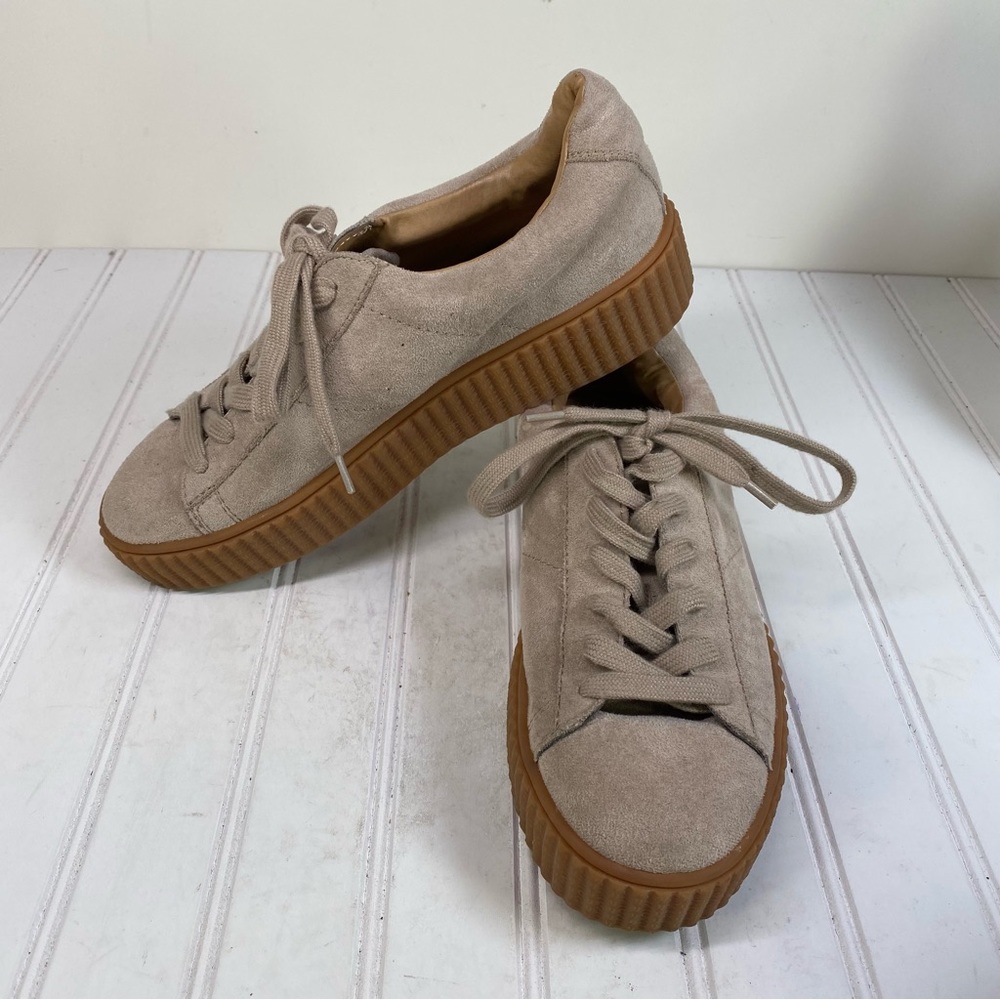 Abound Tan Suede like platform sneakers